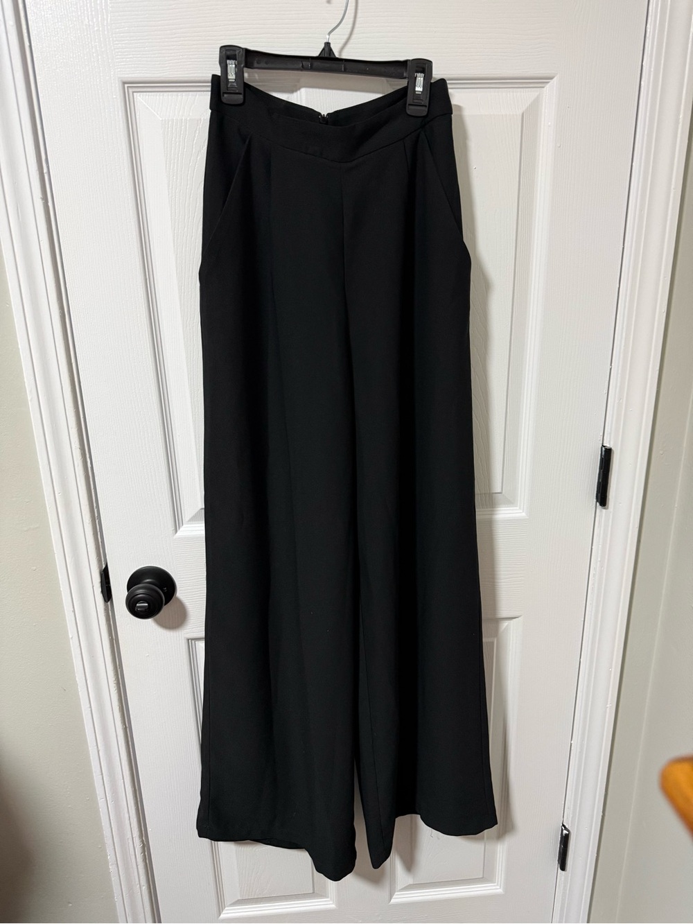 BB Dakota Black Wide-Leg Dress Pants with Removable Suspenders